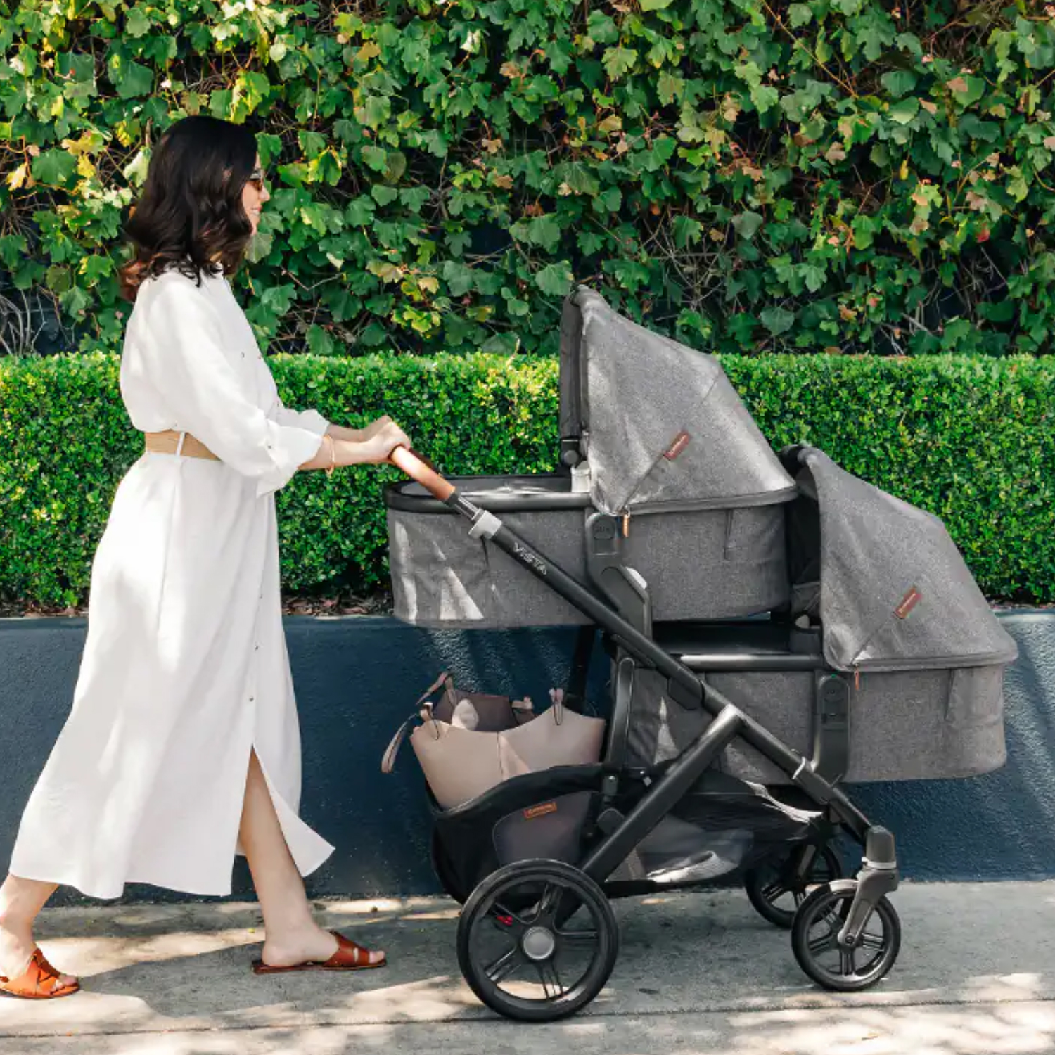 Адаптер нижний с фиксатором UPPAbaby Vista (конфигурация для двойни и погодок)