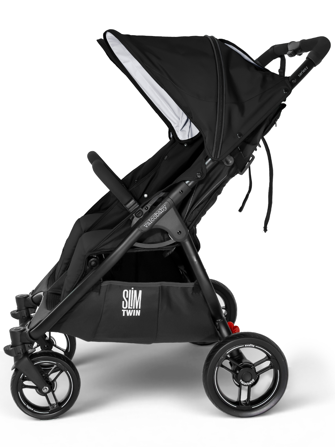 Коляска прогулочная для двойни Valco Baby Slim Twin 2.0