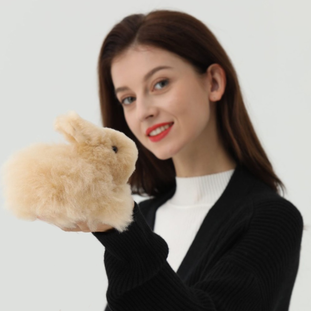 Игрушка мягкая ЛеРаРу Крольчонок Рыжик 13 см