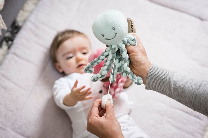 Мягкая музыкальная игрушка Nattou Soft Toy Lapidou Octopus