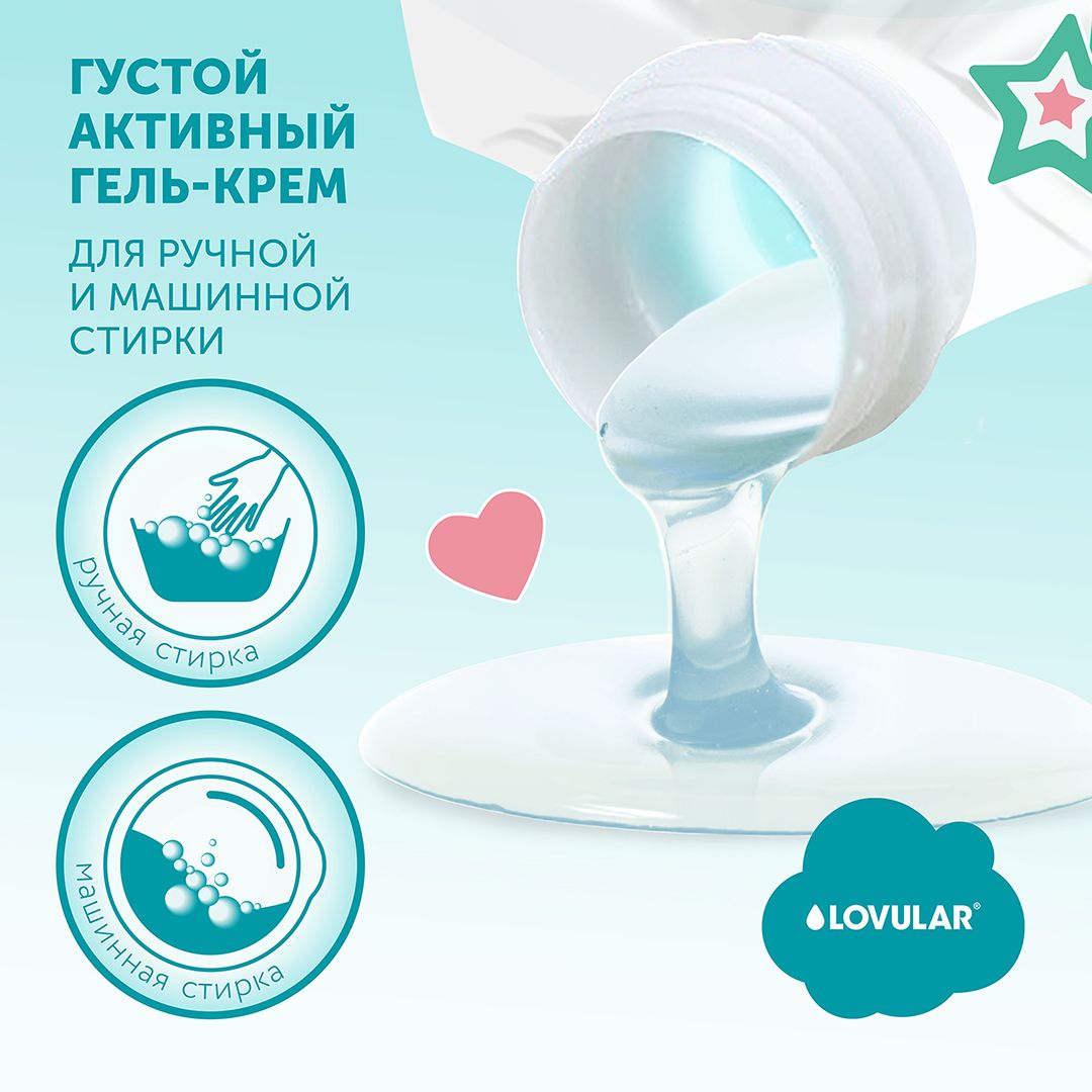 Гель-крем для стирки Lovular Sweet Kiss 2 л 429236