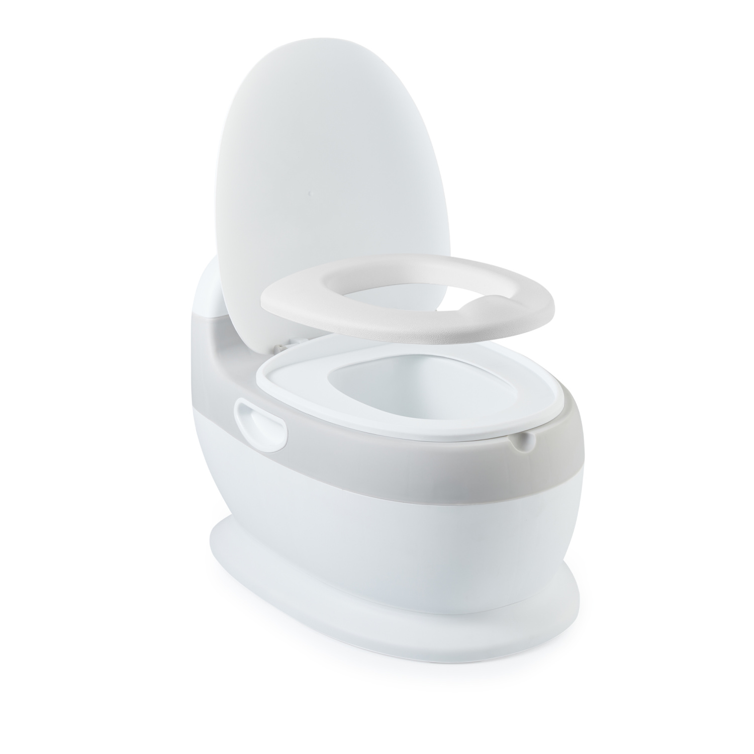 Горшок Happy Baby детский TOLLY в форме унитаза grey 34025