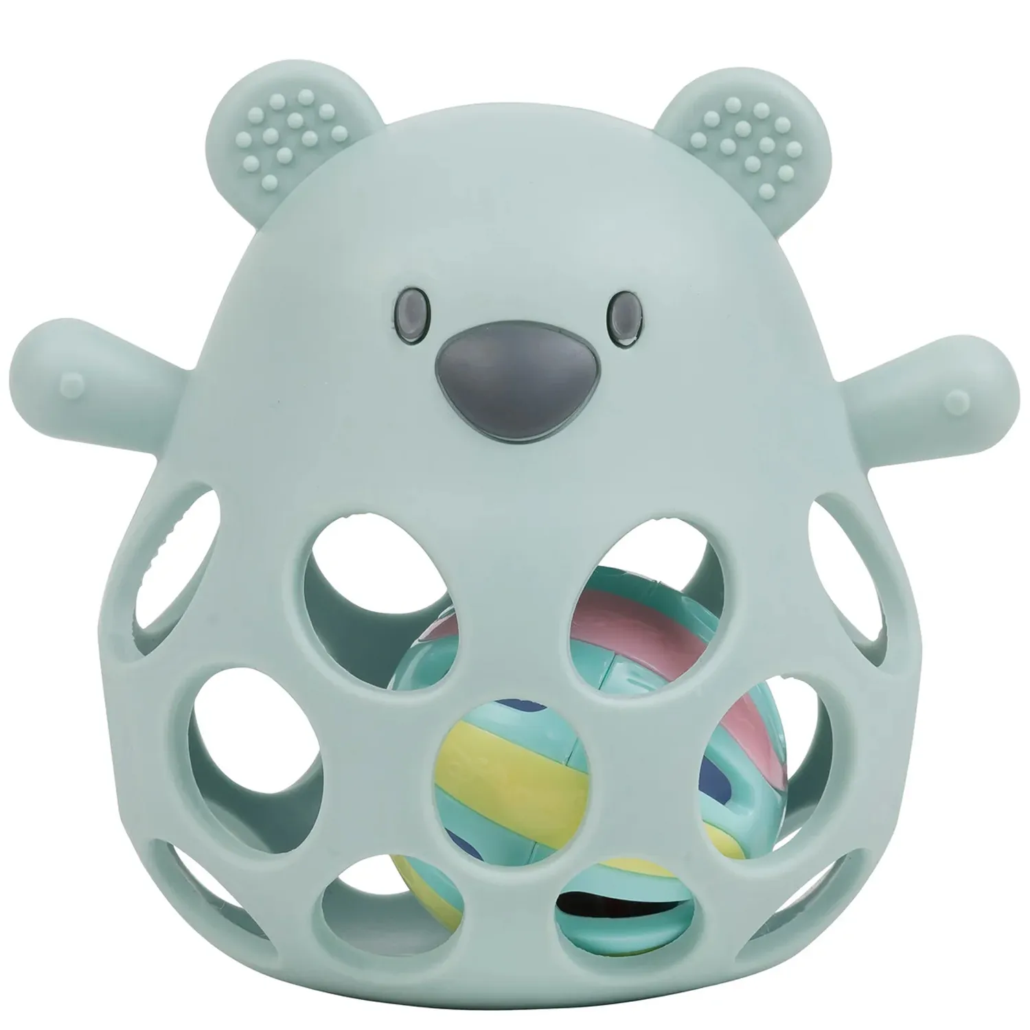 Прорезыватель Nattou Lapidou силикон Мишка и Шар