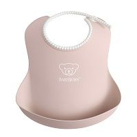 Нагрудник Baby Bjorn (Бэйби Бьерн) мягкий с карманом нежно-розовый 0463.64