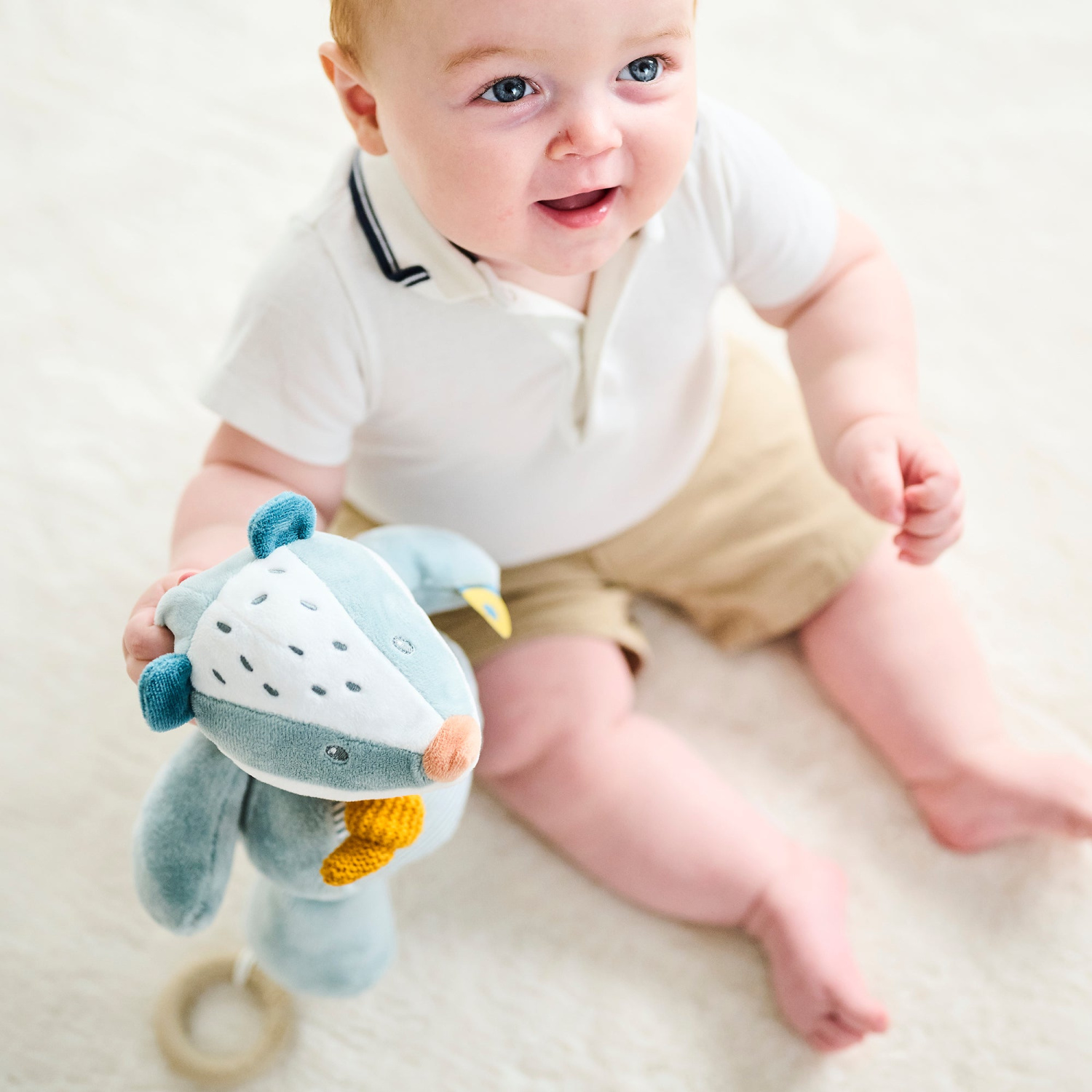 Игрушка мягкая Nattou Musical Soft toy FELIX & LEO Барсук музыкальная 595049