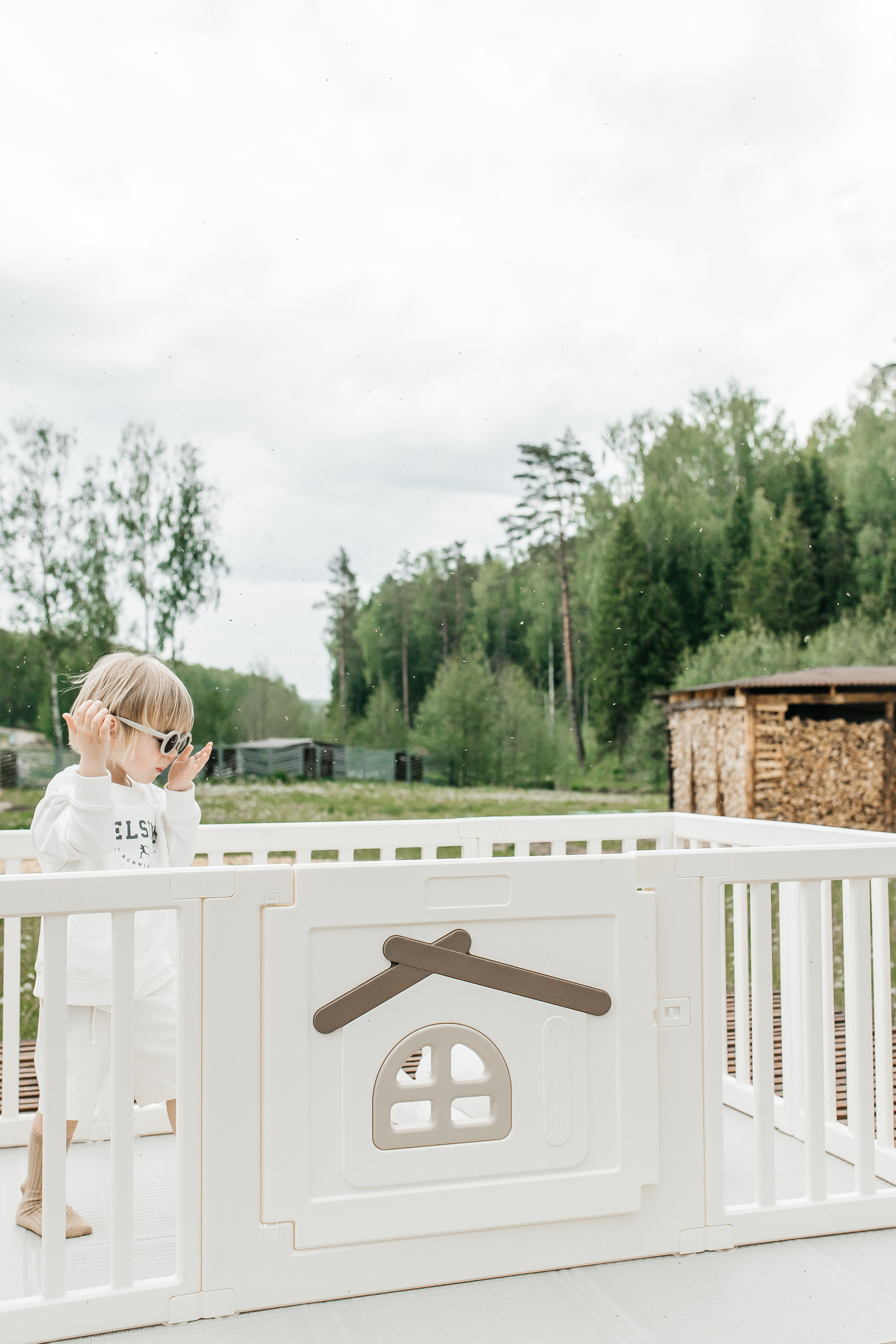 Манеж большой детский игровой  UNIX Kids Classic Tree House 150x130