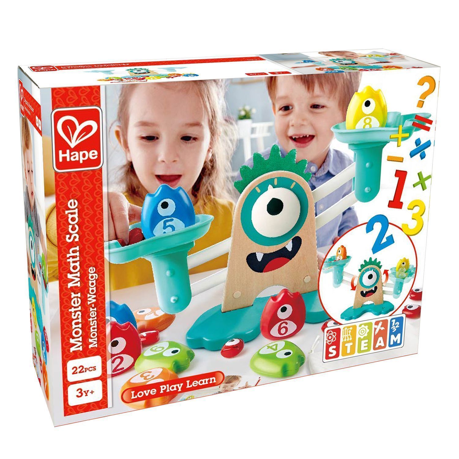 Игрушечные весы Hape «Монстрики»