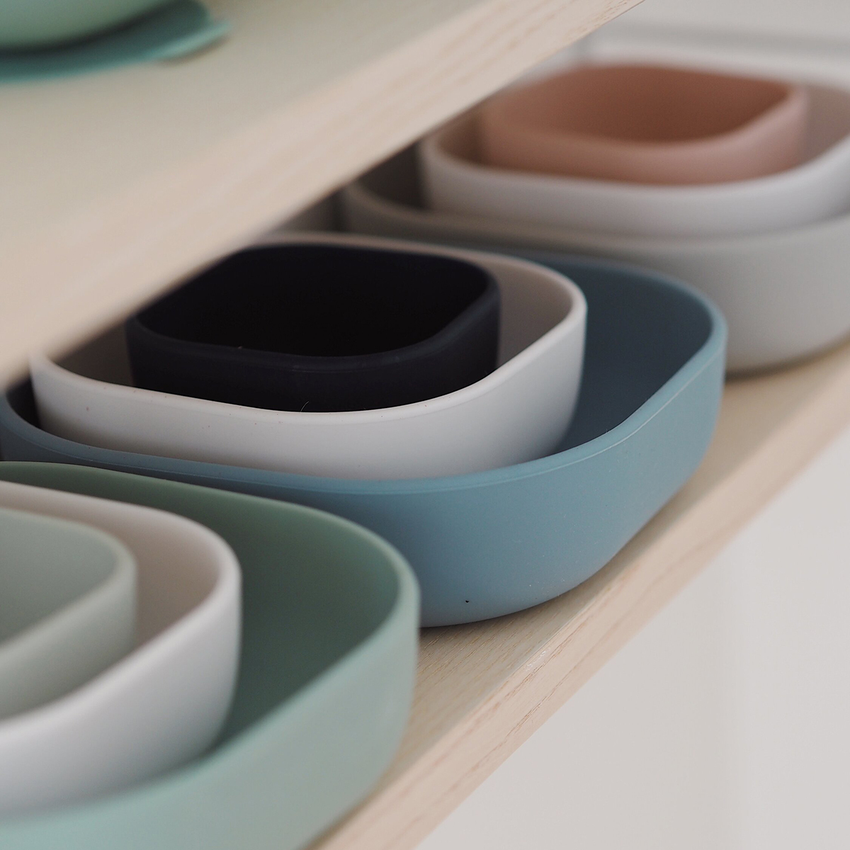 Набор тарелок Beaba силикон (3 штуки) 3 BOLS SILICONE GIGOGNES