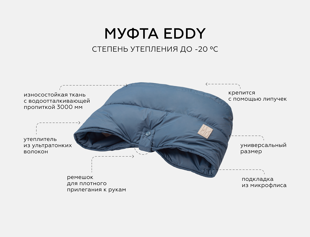 Комплект Leokid: конверт Eddy и муфта для рук