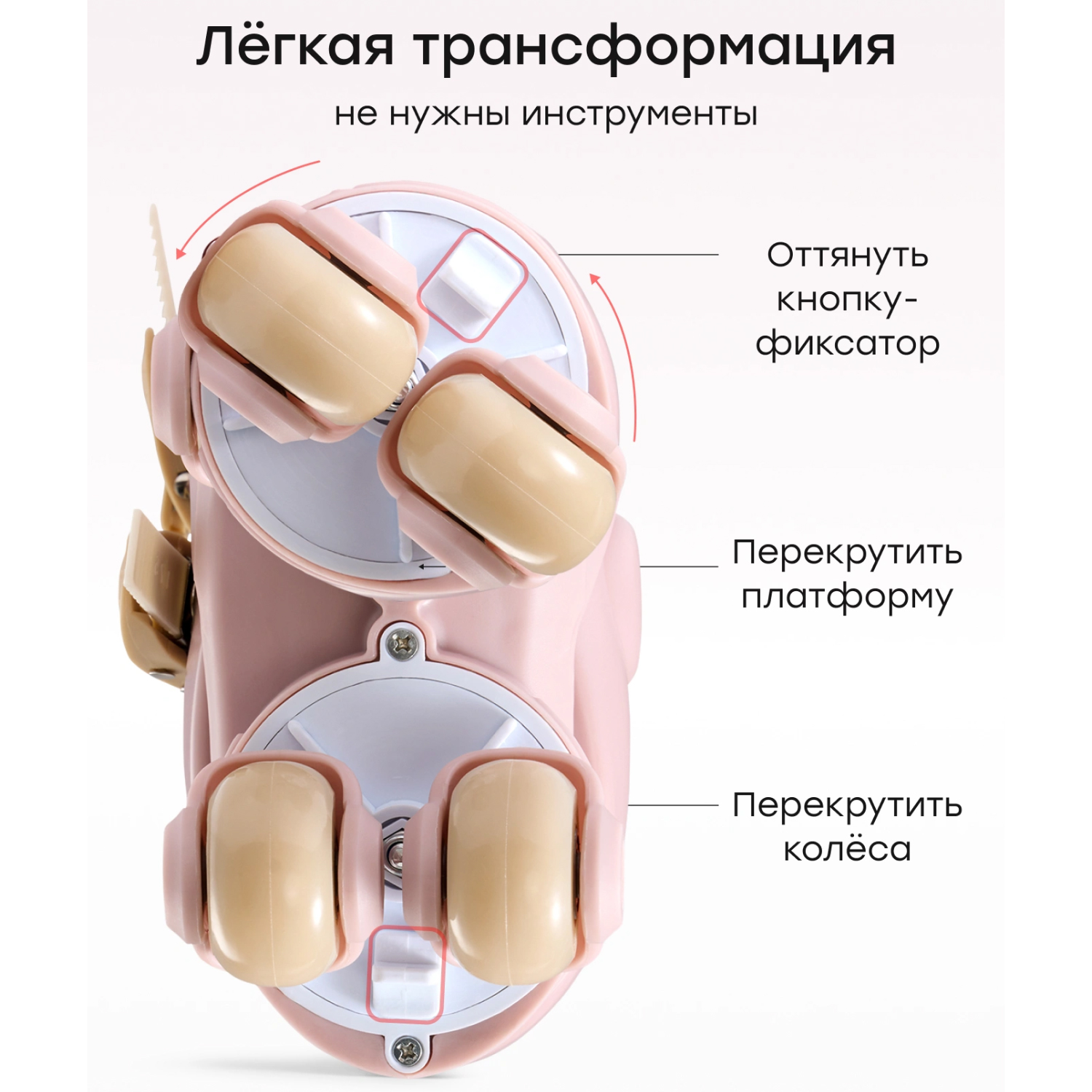 Коньки роликовые Happy Baby (Хэппи Бэйби) VIBERS раздвижные, р.27-30 (XS)