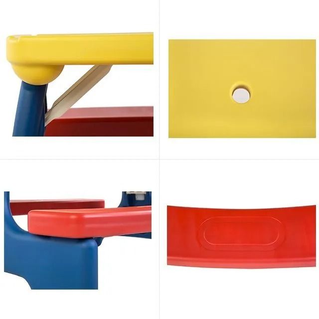 Стол садовый с лавочками UNIX Kids Garden Yellow PTGARDTB100