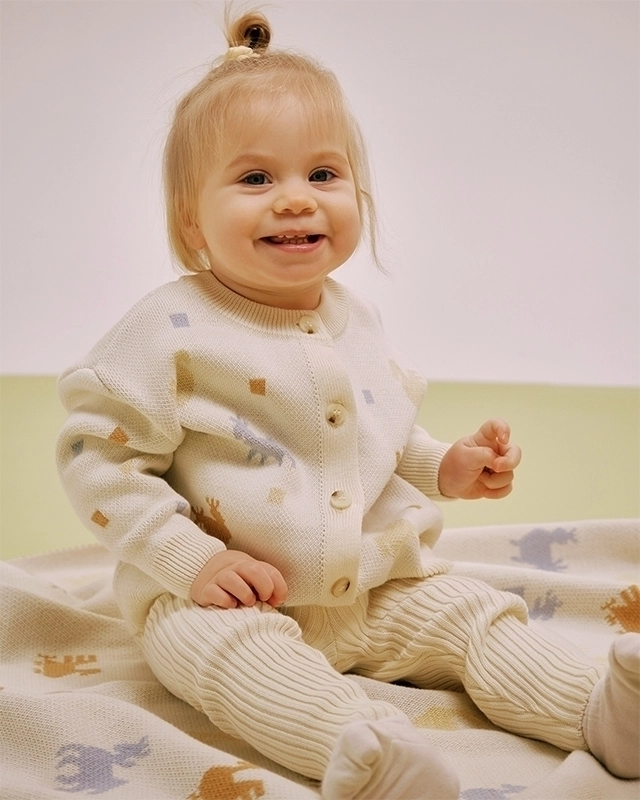 Плед детский LoomKnits Мультиколор Животные и птицы 80х120 см LW24-3112-060-80/120