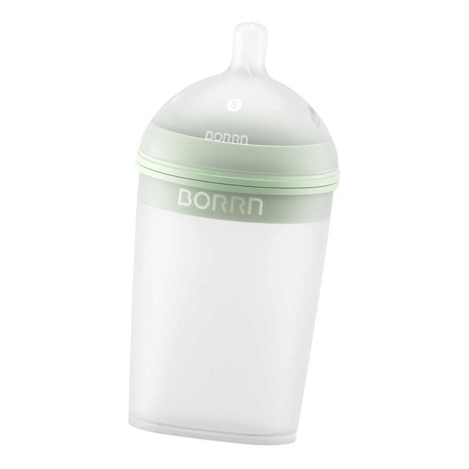 Бутылочка BORRN Baby Feeding Bottle из силикона со средним потоком 240 мл