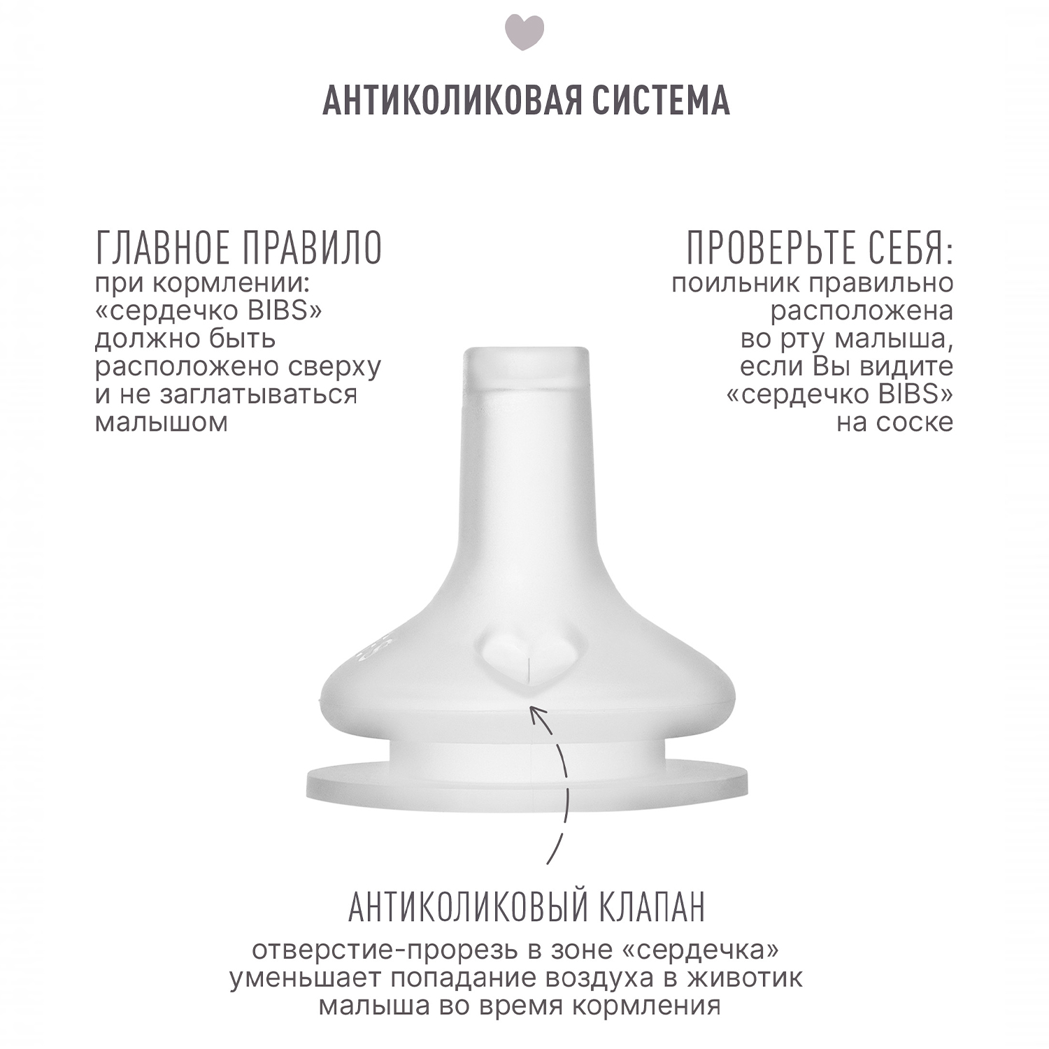 Соска BIBS силиконовая для поильника, 2 шт. 