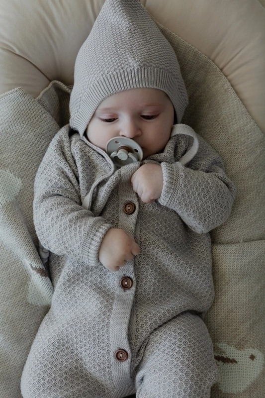 Комбинезон детский LoomKnits Светло-серый хлопок