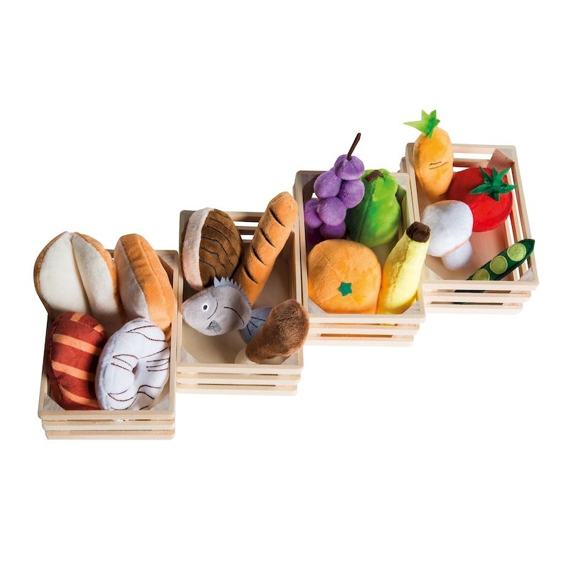 Игровой набор плюшевых продуктов для детского магазина/кухни Roba 98145
