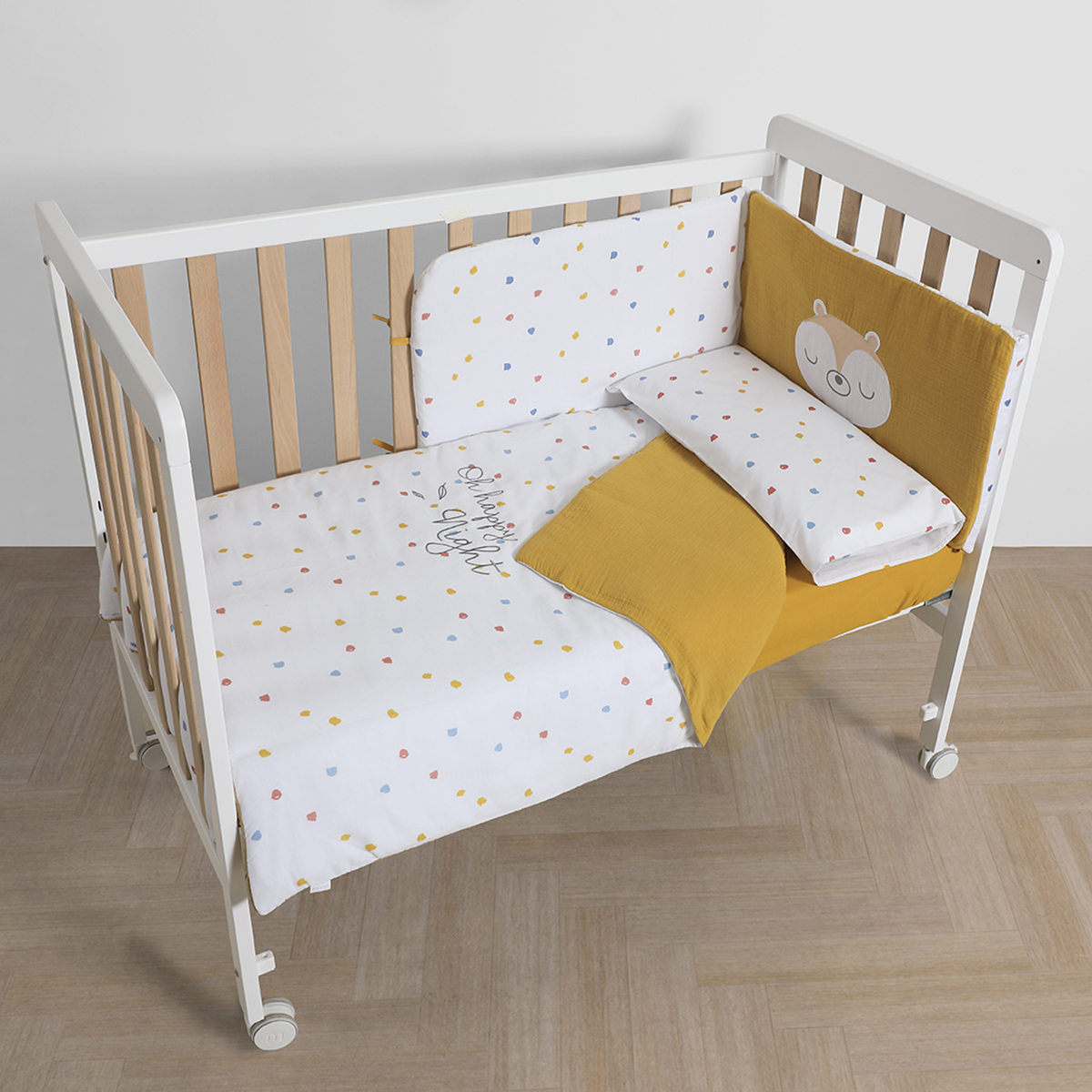 Покрывало + бортики 120х60 см Micuna Happy TX-1650