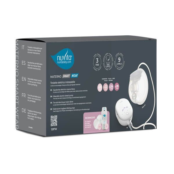 Молокоотсос Nuvita трехфазный портативный электрический  1287W Materno Smart Wear NU-ALTL0057