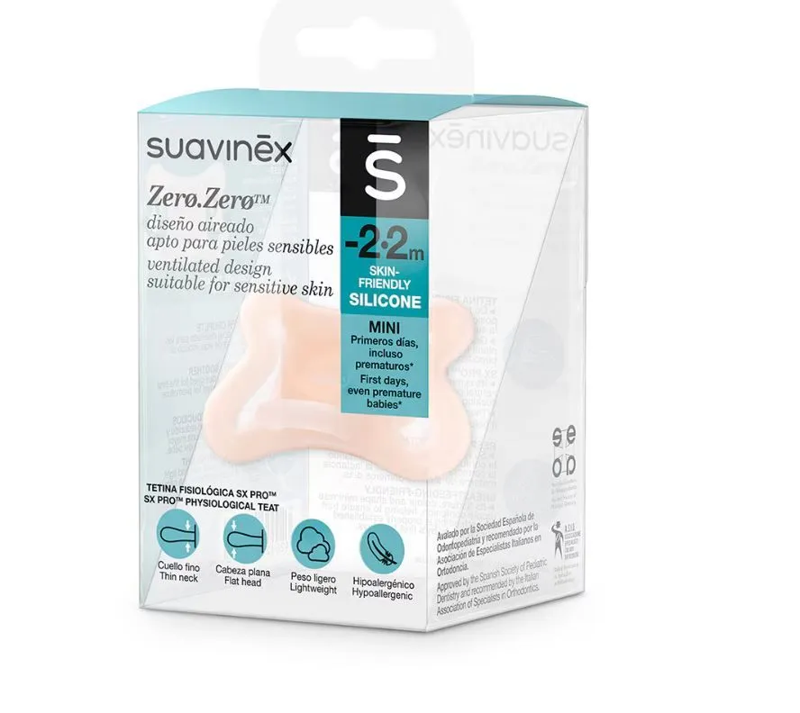 Соска-пустышка для новорожденных Suavinex Pro -2–2 мес PHYSIOLOGICAL силикон 401404