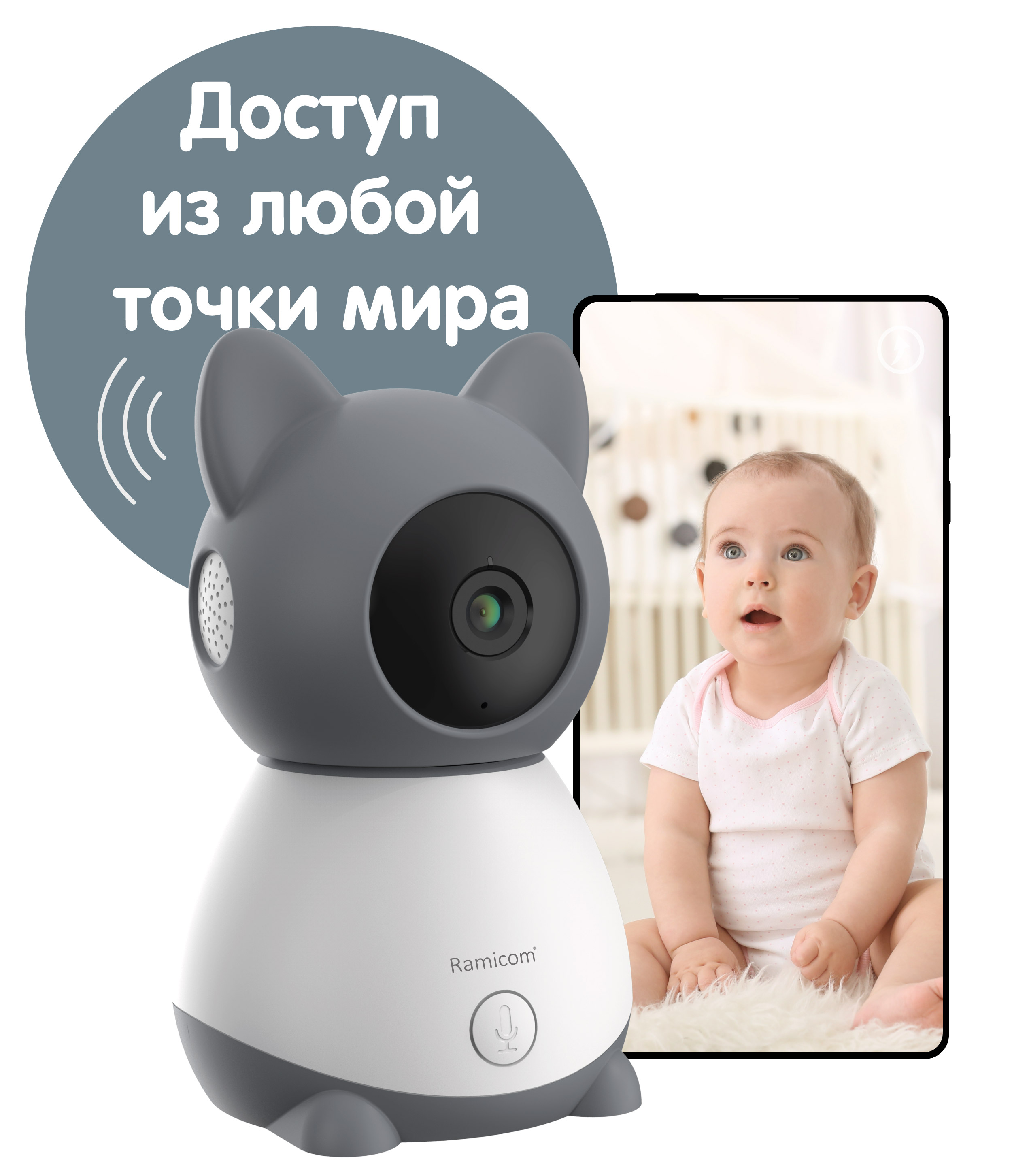 Видеоняня Ramicom с креплением VRC300400C