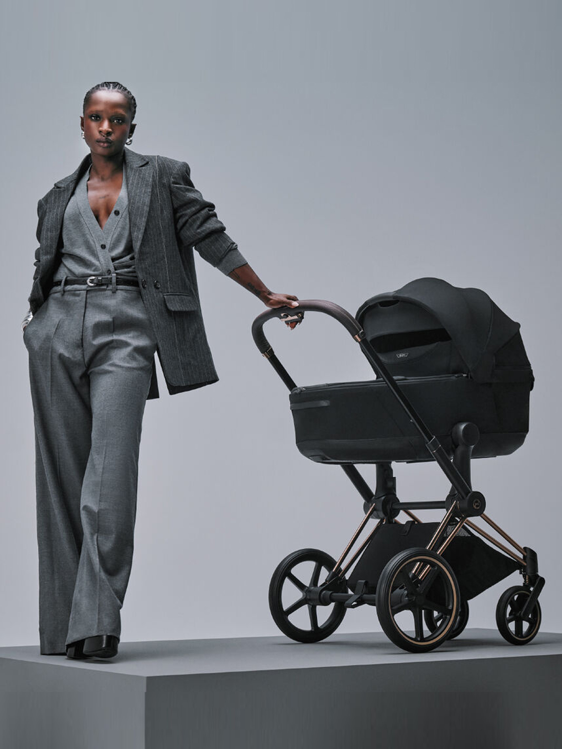 Коляска 2 в 1 Cybex Priam (5) Style шасси Rosegold