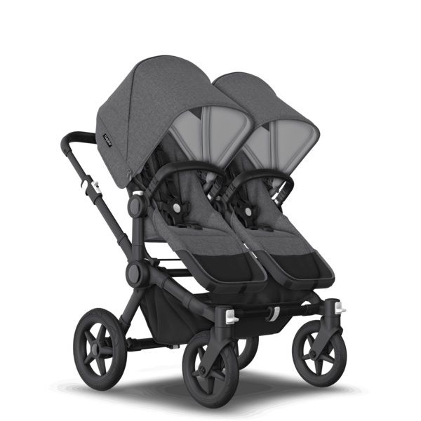 Коляска 2 в 1 Bugaboo Donkey5 Twin шасси Black