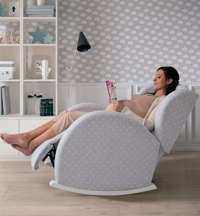 Кресло-качалка для кормления с Relax-системой Micuna Wing/Flor