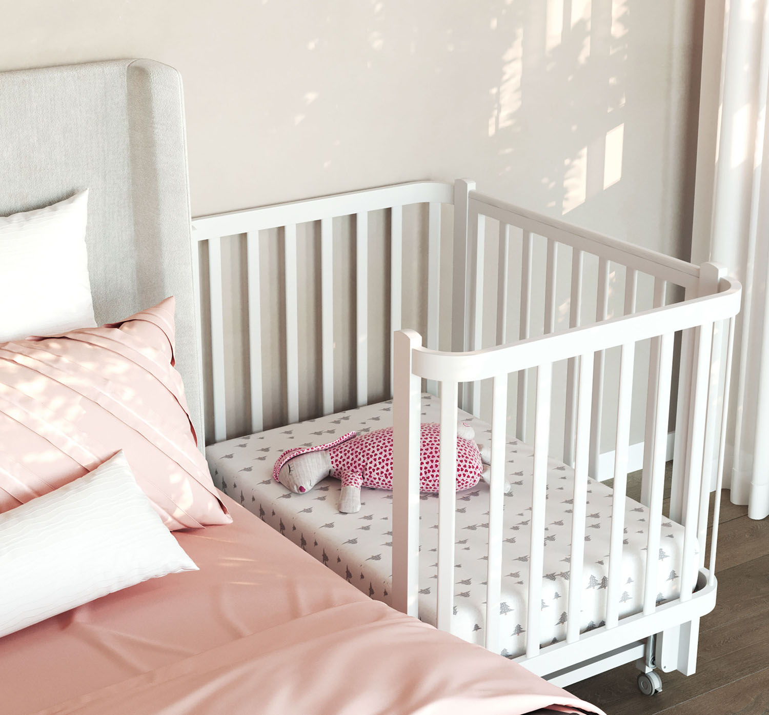 Кроватка детская ANTEMI Terra Light New с маятником 100х70