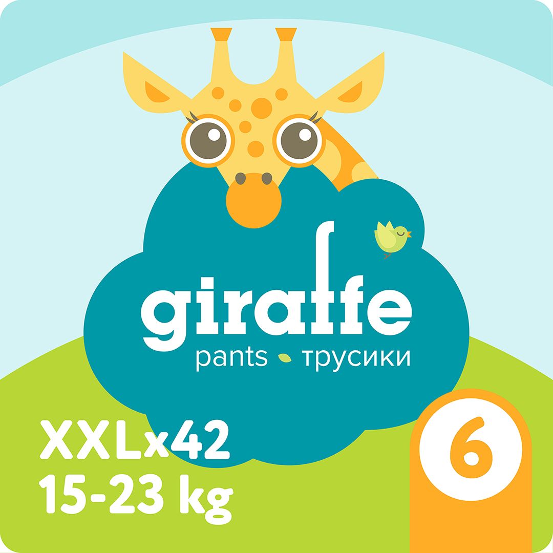 Трусики-подгузники Lovular Giraffe XXL (15-23 кг) 42 шт/уп 429712
