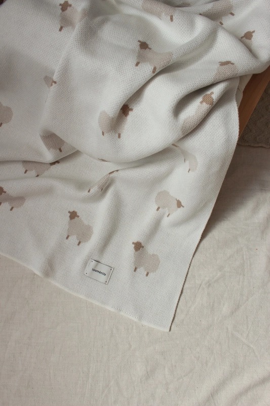 Плед детский 80х120 см LoomKnits Animal Sheeps