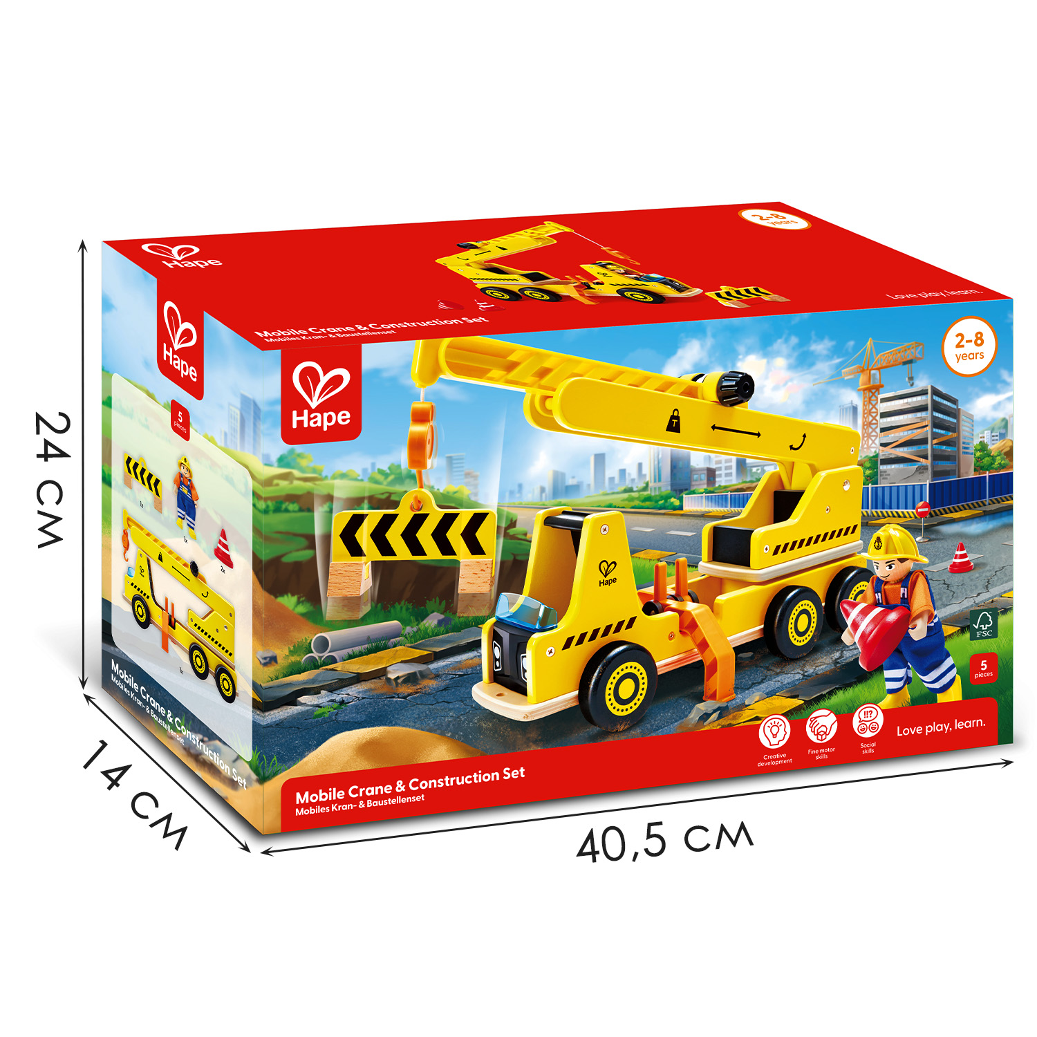 Набор игровой HAPE «Малыш-строитель» Строительный кран E3083_HP