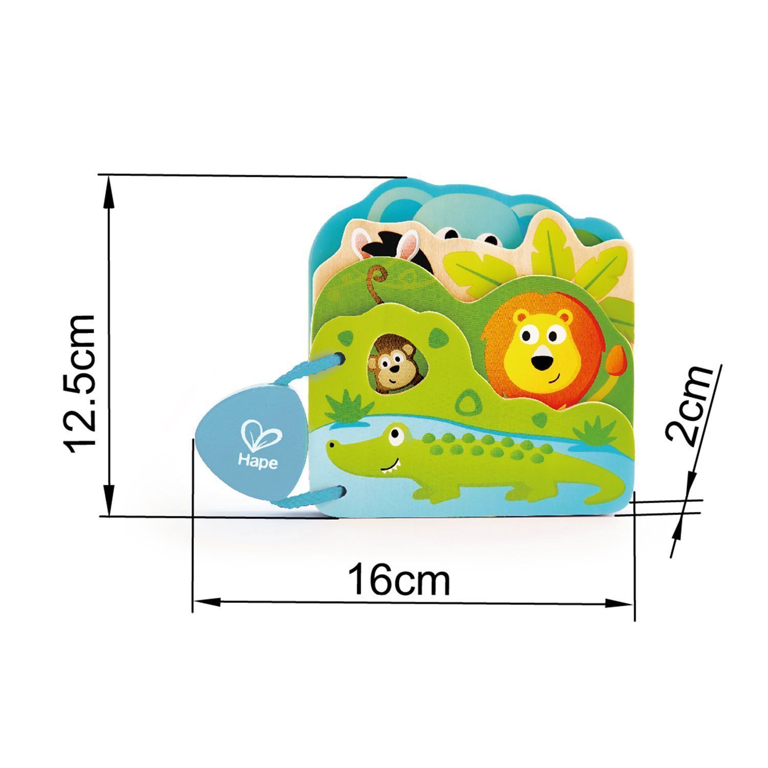 Детская книга-игрушка Hape «Дикие животные» E0047_HP