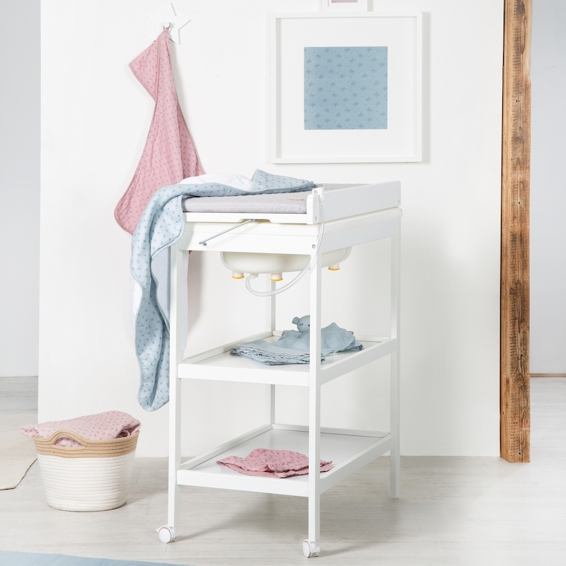 Cтол для пеленания с ванночкой и матрасиком Baby Pool 212061WEV230