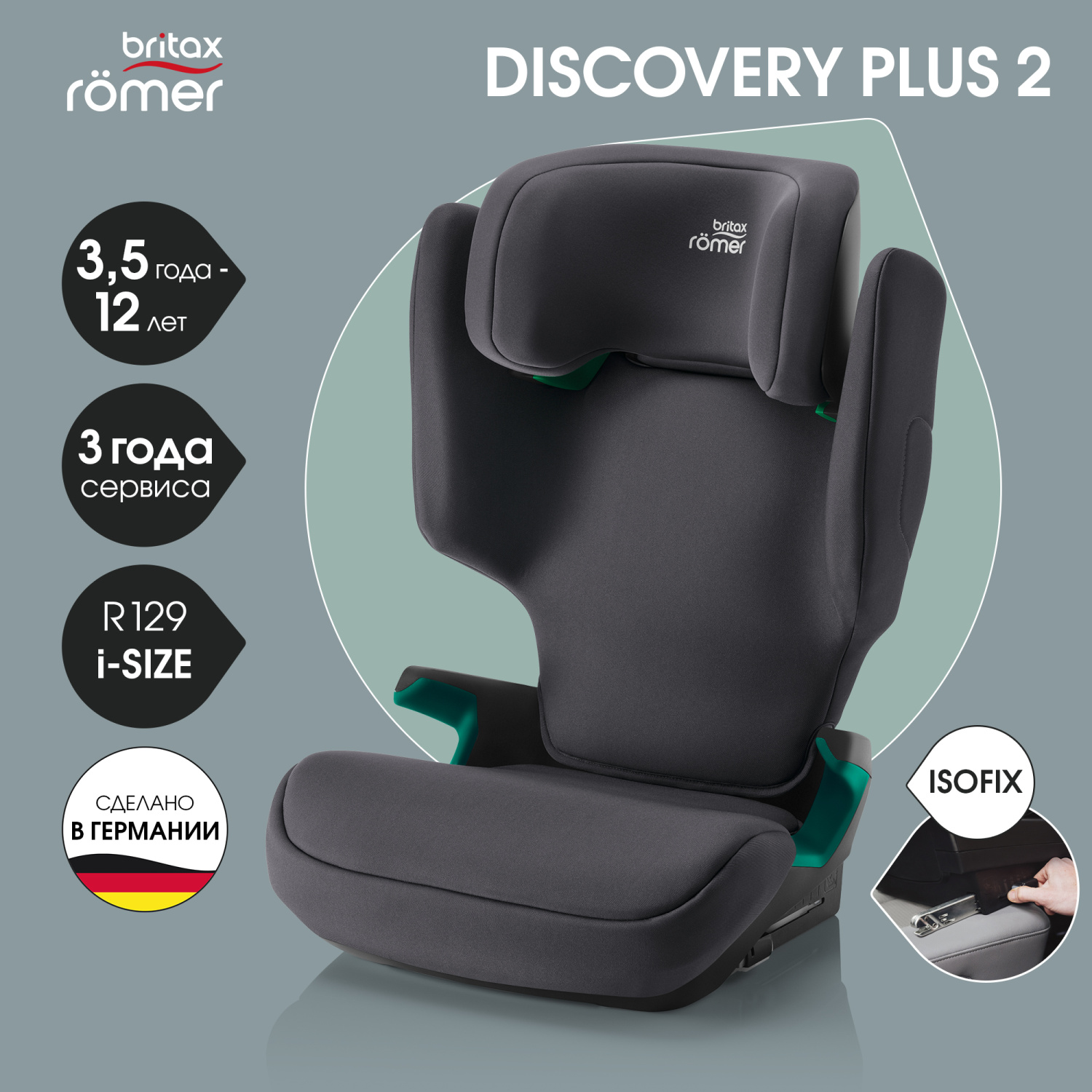 Автокресло 2/3 Britax Roemer Discovery Plus