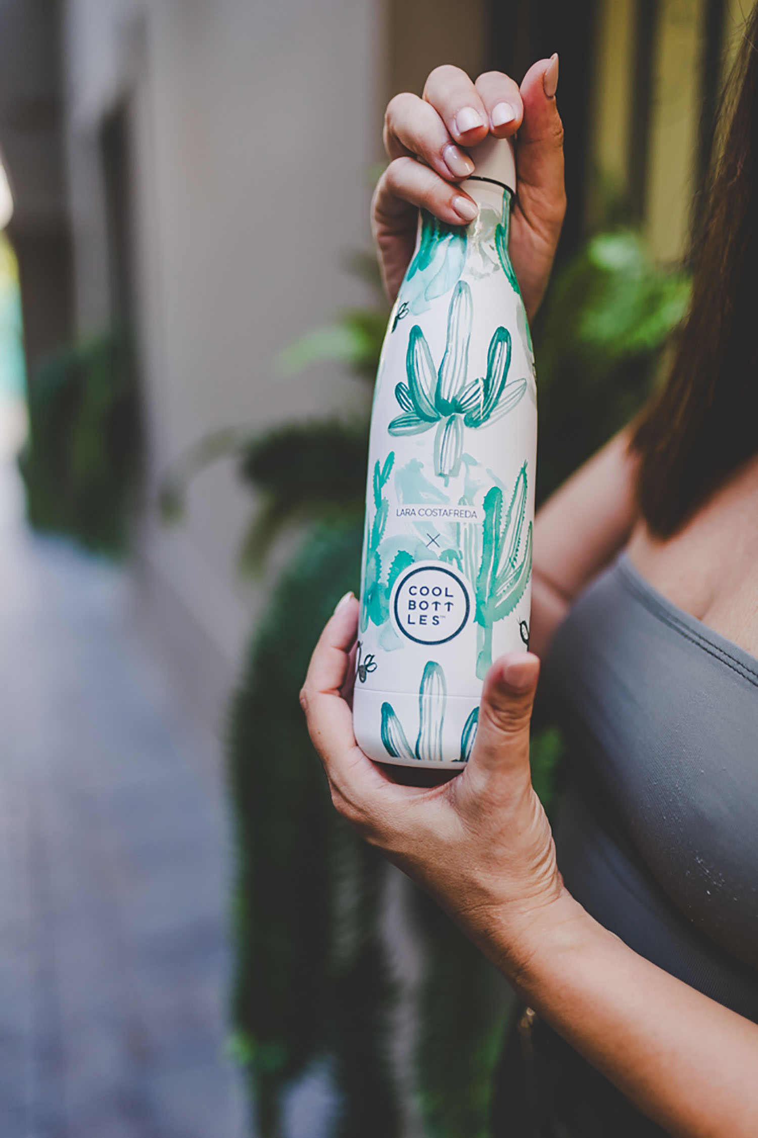 Термос-термобутылка Cool Bottles Lara Costrafreda Watercolor Cactus 500 мл