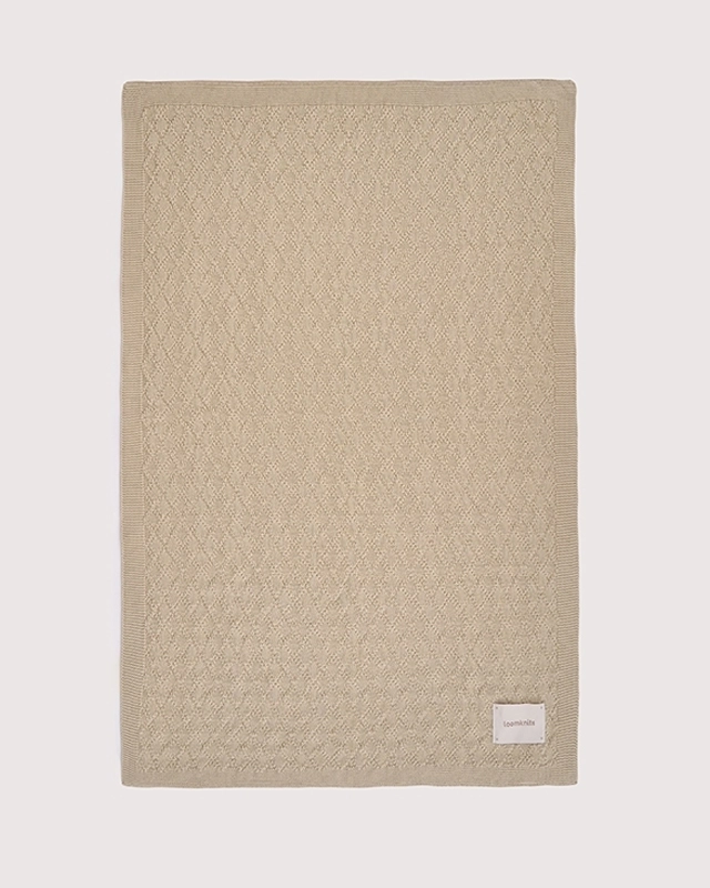 Плед детский LoomKnits Бежевый 80х120 см