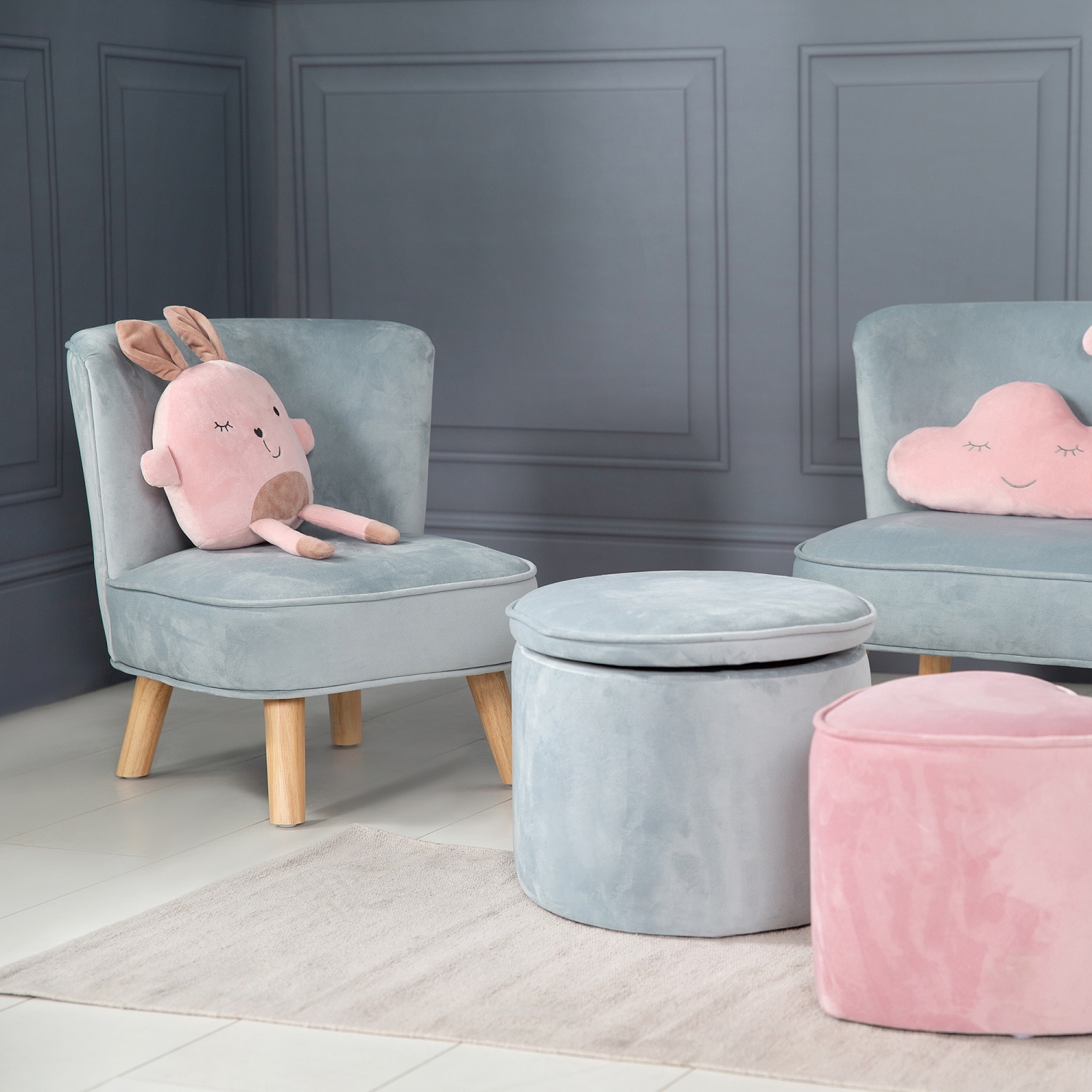 Детское велюровое кресло Roba Lil Sofa
