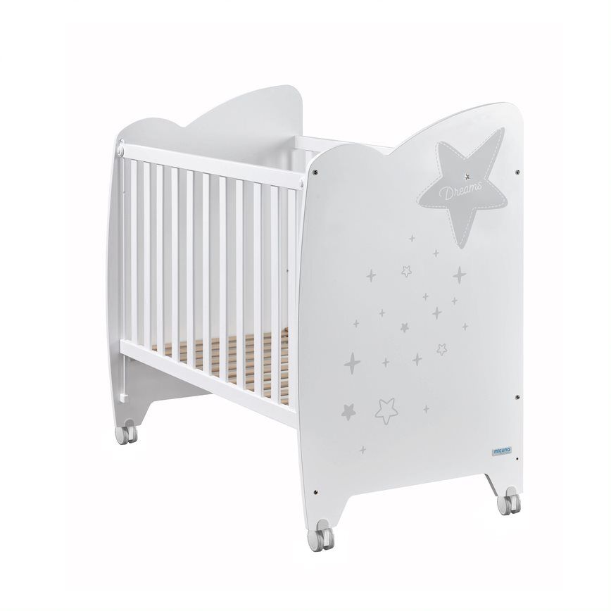 Комплект Micuna Estela №1: кровать 120х60, комод B-970 white/grey