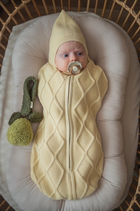 Кокон детский LoomKnits Oliver Светло-желтый
