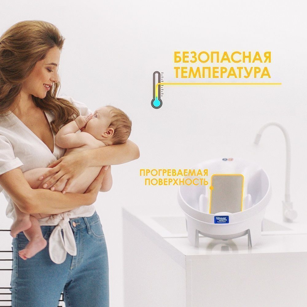 Ванночка Baby Patent с подогревом воды Forever Warm