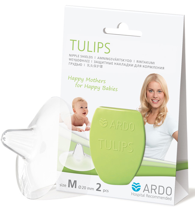 Силиконовые накладки на грудь Ardo Tulips, размер М 63.00.205