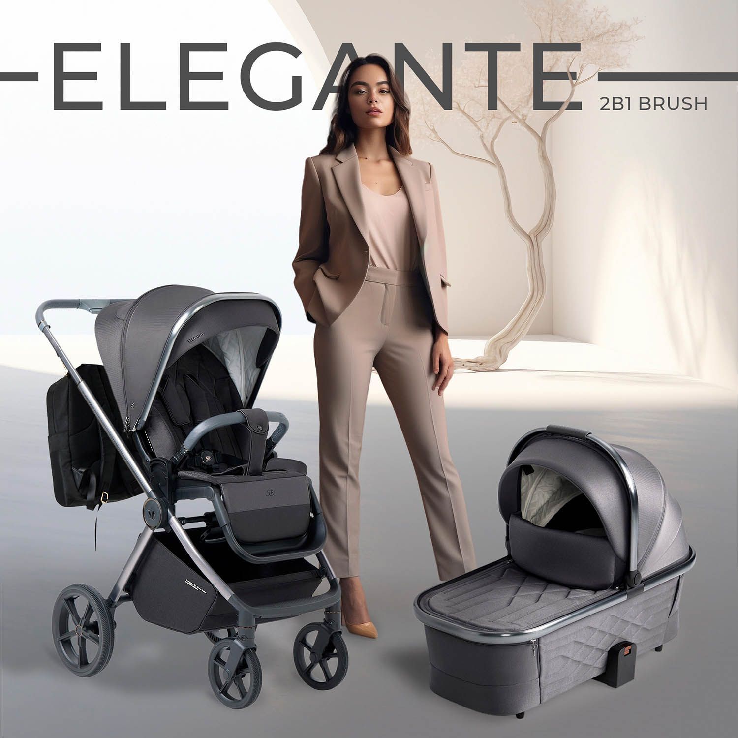 Коляска 2 в 1 Sweet Baby Elegante BRD