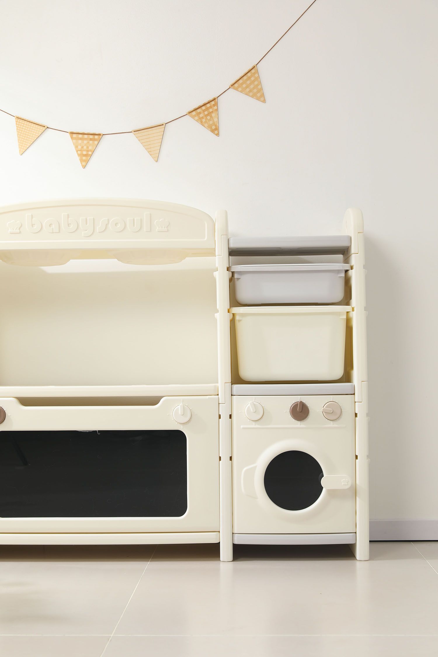 Кухня детская UNIX Kids Cook & Store 6 Grey PKTNC&S6GRY 48 элементов