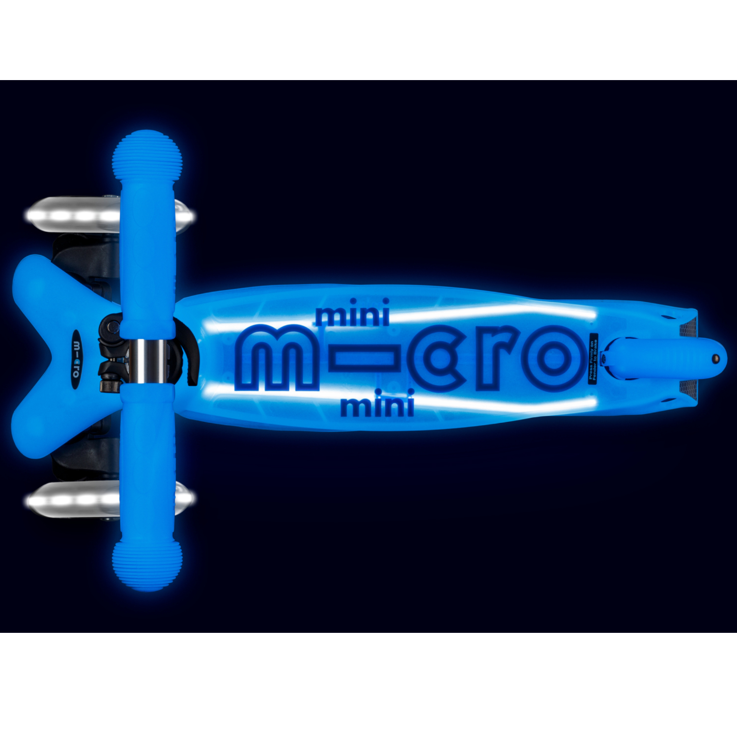 Самокат Mini Micro Deluxe Glow Plus (светящийся) LED