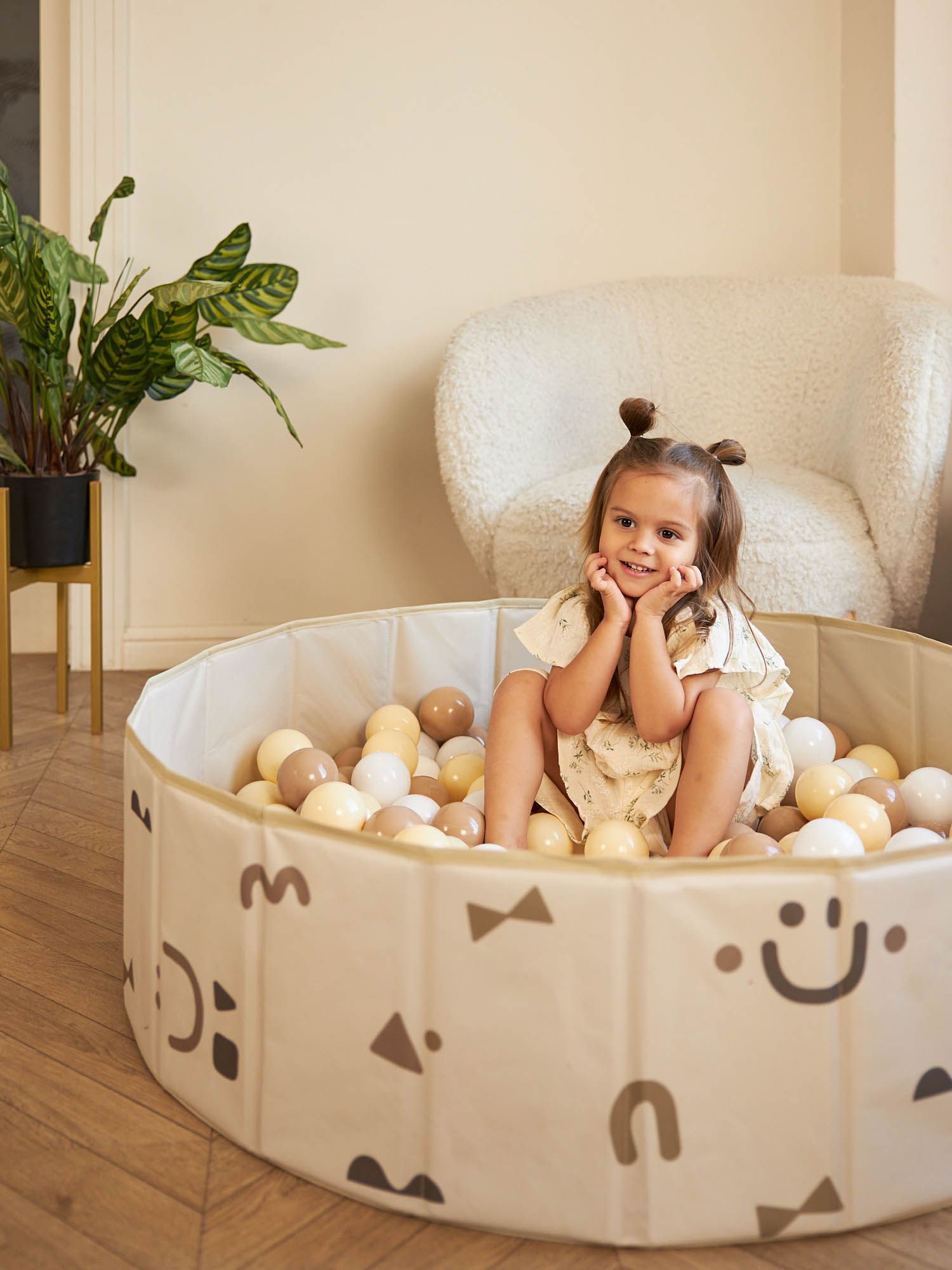 Бассейн сухой для шариков UNIX Kids Smile 100 см