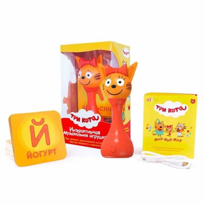 Интерактивная музыкальная игрушка Alilo Три кота Карамелька 60068
