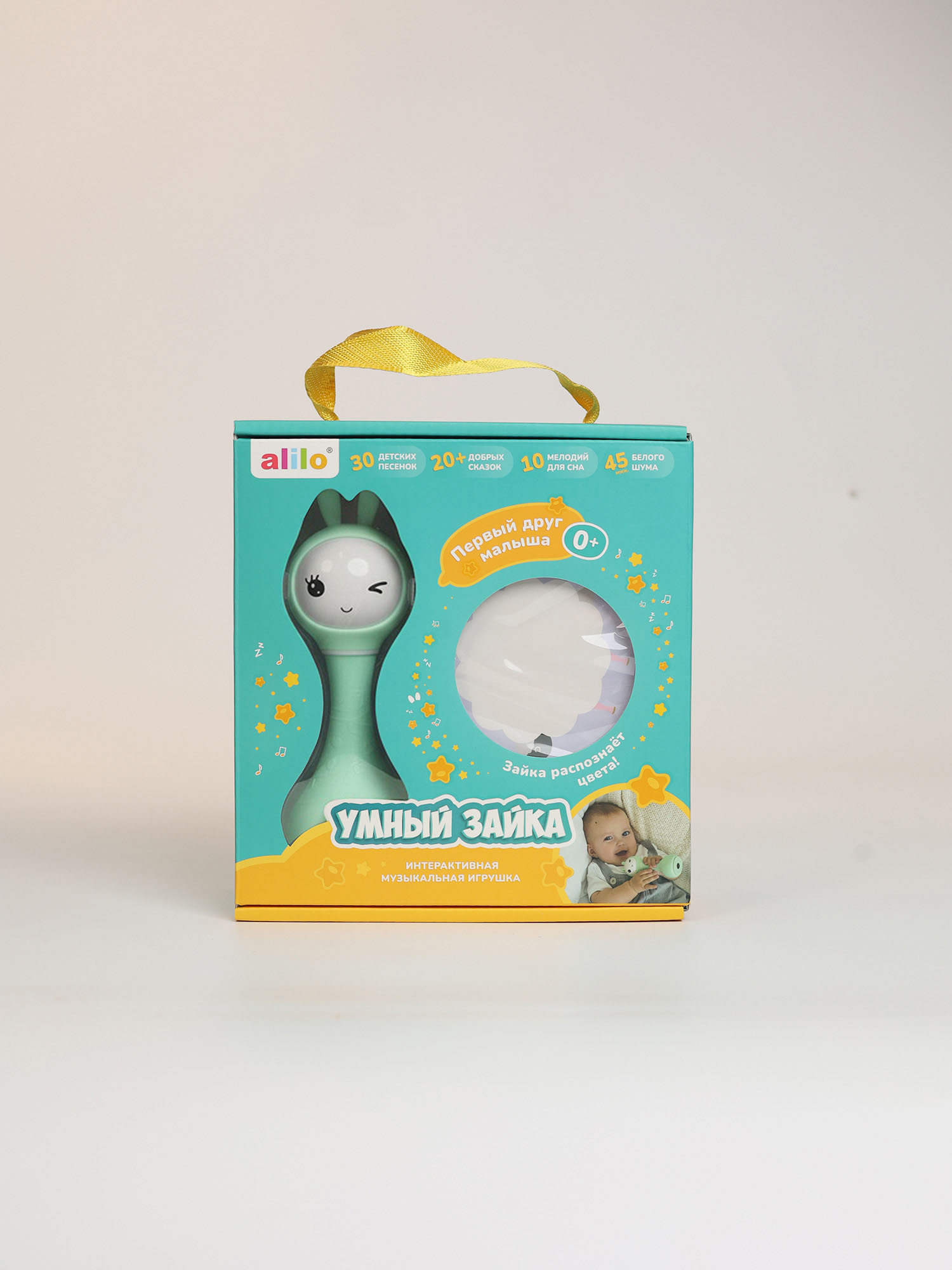 Музыкальная игрушка Alilo Умный зайка R1 мятный 60406