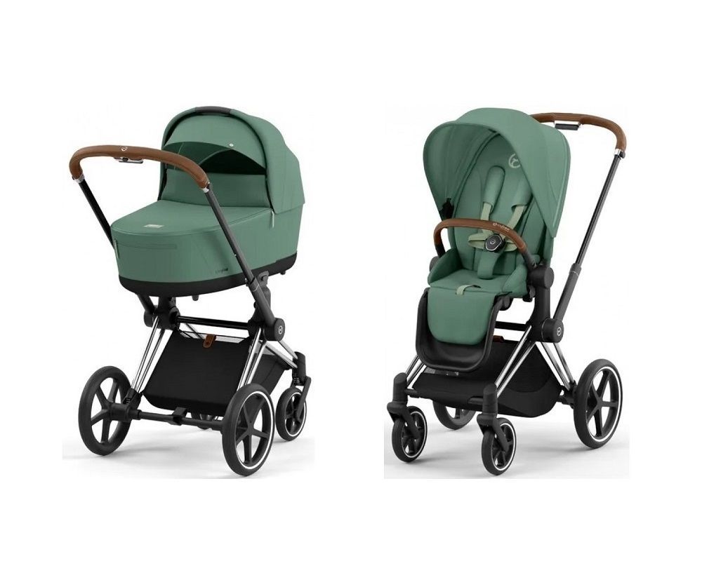 Коляска 2 в 1 Cybex Priam IV шасси Chrome Brown