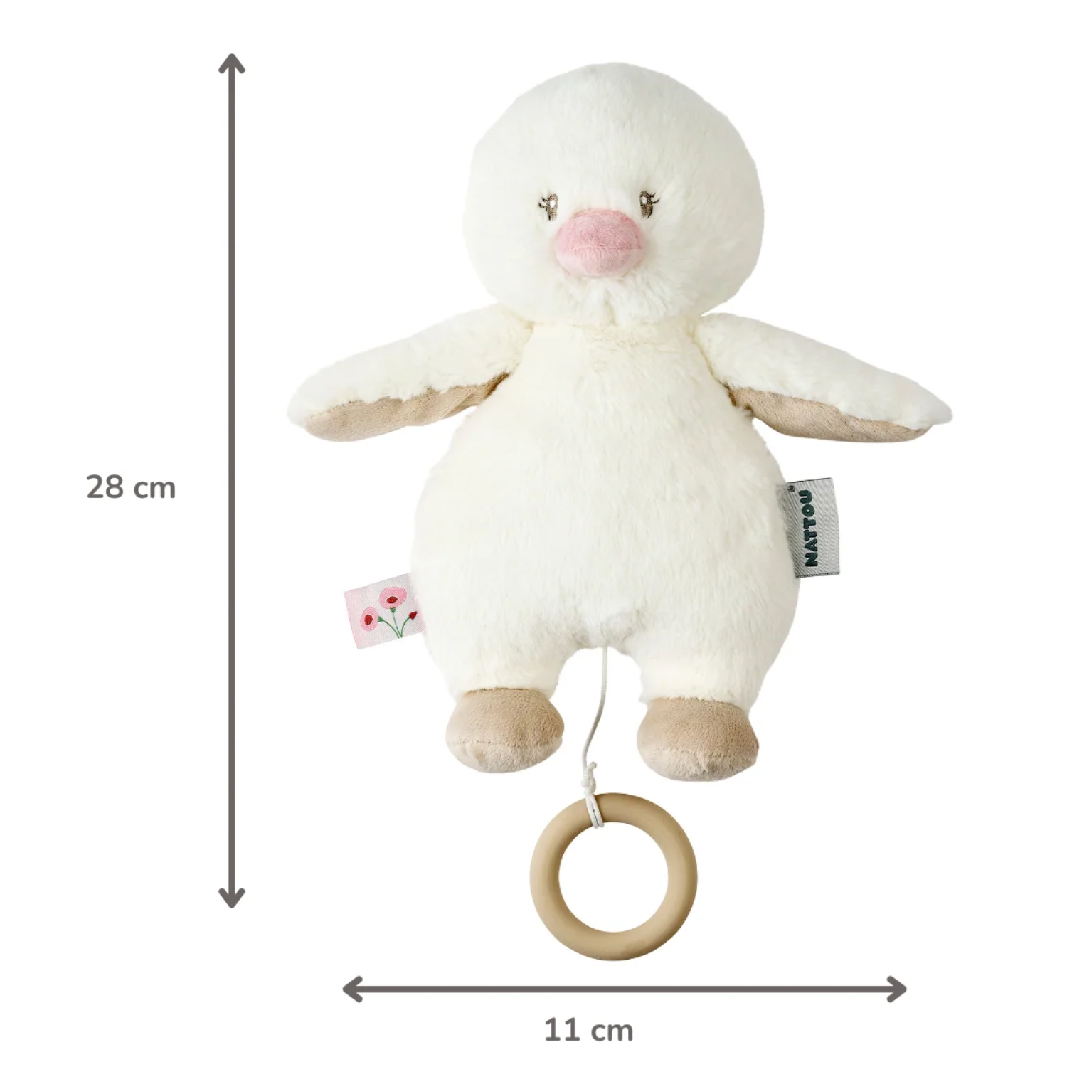Игрушка мягкая Nattou Musical Soft toy музыкальная