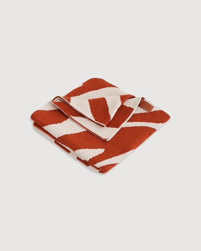 Плед детский 87х87 см LoomKnits Zebra LoomKnits Кешью